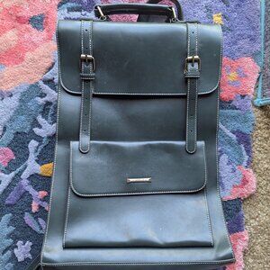 Ecosusi Vintage Faux Leather Laptop Backpack